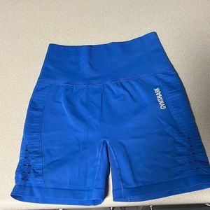 Blue gym shark shorts